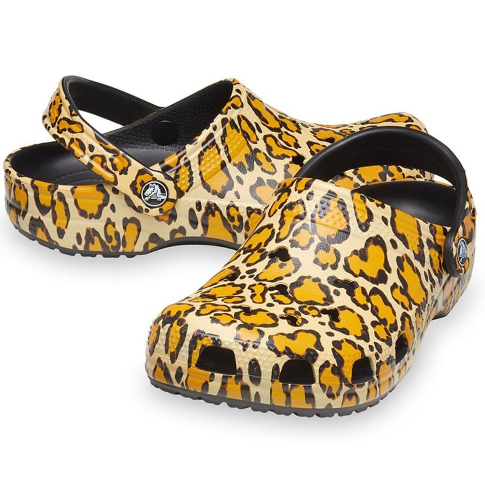 CROCS x DISNEY PARKS | Authentic Cheetah Print Hidden Mickeys Crocs